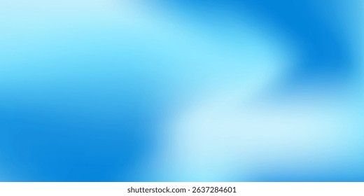Abstract blue gradient background with shining lines waves. Minimalist simple abstract