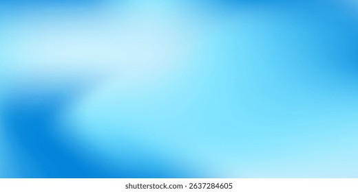 Abstract blue gradient background with shining lines waves. Minimalist simple abstract art