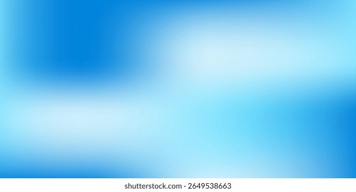 Abstract blue gradient background with shining lines waves. Minimalist simple