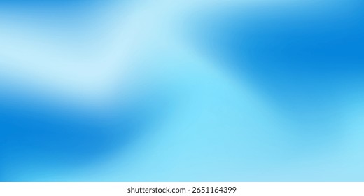 Abstrakter blauer Farbverlauf-Hintergrund mit leuchtenden Linien Wellen einfach