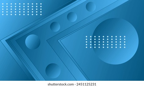 ABSTRACT BLUE GRADIENT BACKGROUND SMOOTH COLORFUL DESIGN WITH GEOMETRIC SHAPES VECTOR TEMPLATE GOOD FOR MODERN WEBSITE, WALLPAPER, COVER DESIGN 