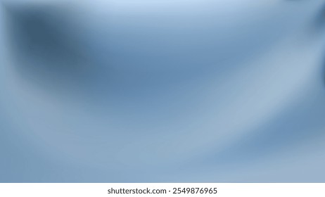Fundo de gradiente azul abstrato. Ondas fluidas suaves em tons vibrantes de azul e branco. Inovação grande para tecnologia e negócios. Modelo estético limpo. Ilustração vetorial EPS 10.