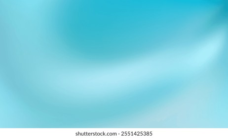 Abstract Blue Gradient Background. Smooth fluid waves in vibrant shades of blue and white. Innovation bg for technology and business. Aesthetic clean template. Vector illustration EPS 10.