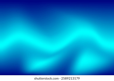 Abstract Blue Gradient Background with Smooth Flowing Shapes and Vibrant Colors