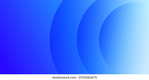 Abstract blue gradient background with smooth circular shapes and a modern design. Ideal for technology, digital, and futuristic themes