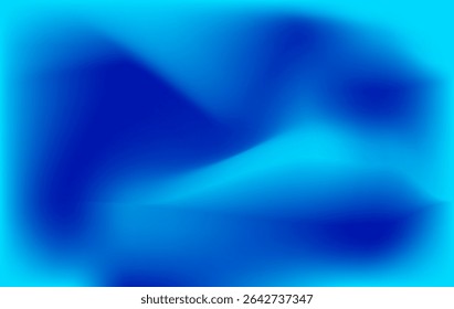 Abstract Blue Gradient Background with Smooth Fluid Shapes