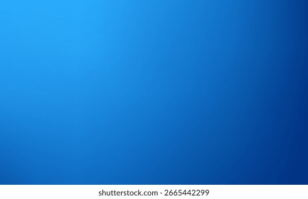 Abstract Blue Gradient Background. Smooth Radial Blur with Soft Light. Modern Digital Wallpaper or Screen Backdrop.