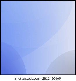 Abstract blue gradient background with smooth curved shapes and transparent layers