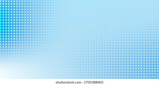 Abstract blue gradient background with sparkling dots and waves. Minimalist background for banners, posters, covers, brochures, flyers, and websites.