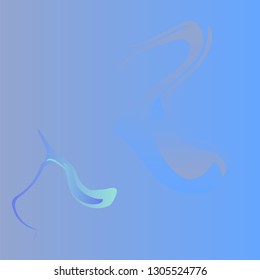 Abstract blue gradient background. vector illustration