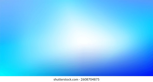 Abstract Blue Gradient Background with Vibrant Light Effects and Gradual Color Transition