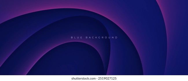 Vector de diseño de forma ondulada de fondo degradado azul Abstractas