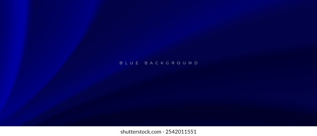 Abstrakter blauer Farbverlauf-Hintergrund wellige Form Design Vektor