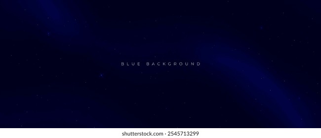 Abstract blue gradient background wavy shape design vector