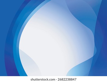 Abstract Blue gradient background with white texture for modern graphics work or vector backdrop wallpaper