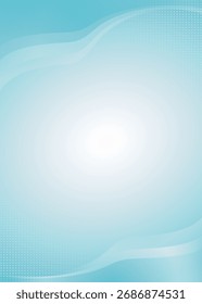 Abstract blue gradient background with white space or vector backdrop wallpaper for desktop screen and colorful wave shape design