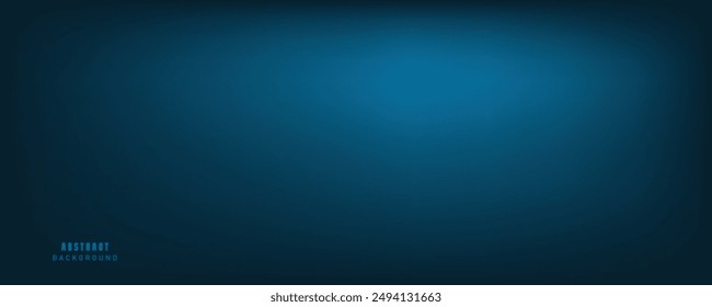 Abstract blue gradient banner with waves. Wavy lines. Digital technology futuristic blue background.