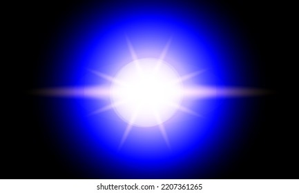 Abstract blue gradient black background spotlight on interior surface for product display llustration image
