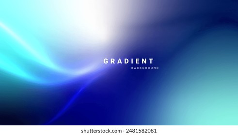 Fondo azul Abstractas de desenfoque degradado. Ilustración vectorial. 