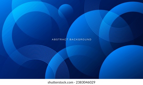 Resumen de fondo de forma de círculo degradado azul. Composición dinámica de formas. Mínimo geométrico. Elementos de diseño gráfico modernos. Concepto futurista. Demanda para banner, folleto, volante, afiche, sitio web