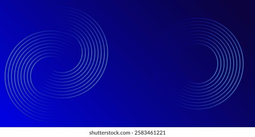 Abstract blue gradient circle shape background. Modern graphic design elements. Futuristic concept. Suit for banner, brochure, flyer, poster, website etc.