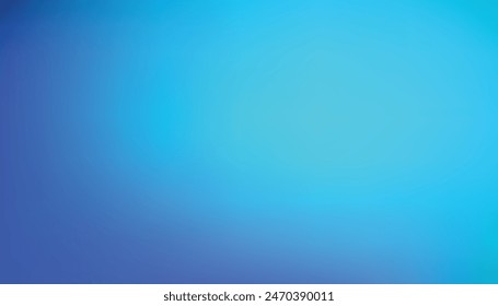 Abstract blue gradient color background for website banner. vector light turquoise color, soft gentle blue light background