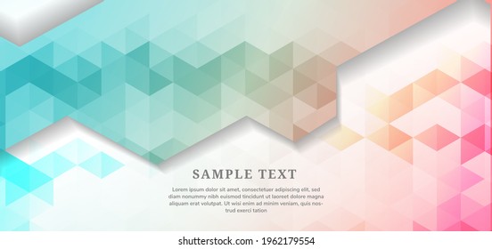 Abstract blue gradient color geometric hexagon pattern background and texture with copy space. You can use for ad, poster, template, business presentation. Vector illustration