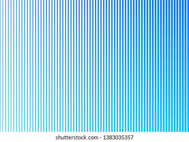 Abstract blue gradient color vertical lines pattern on white background. Halftone style design. Vector illustration