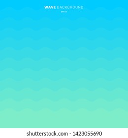 Abstract blue gradient color waves stripes pattern background for design. Vector illustration