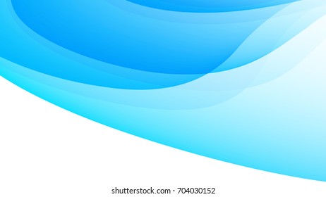Abstract Blue gradient curve background