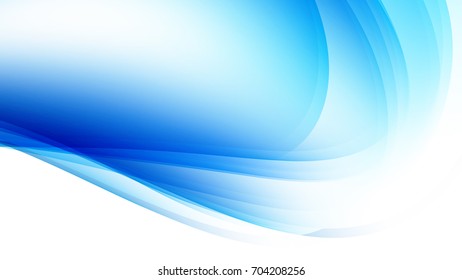 Abstract Blue gradient curve background