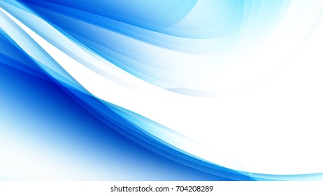 Abstract Blue gradient curve background