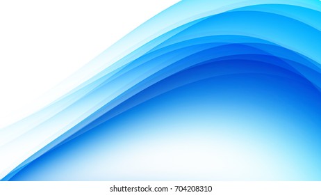 Abstract Blue Gradient Curve Background Stock Vector (Royalty Free ...