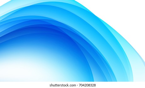 Abstract Blue gradient curve background