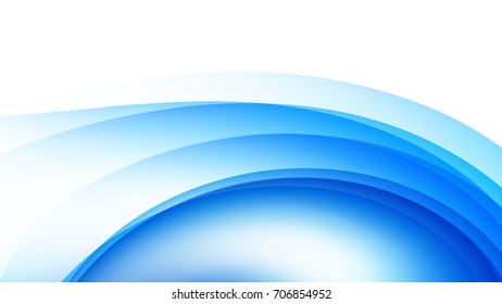 Abstract Blue gradient curve background
