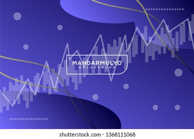 abstract blue gradient curve statistics shapes irregular background landing page wallpaper home screen theme vector illustration eps 10