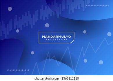abstract blue gradient curve statistics shapes irregular background landing page wallpaper home screen theme vector illustration eps 10