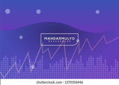 abstract blue gradient curve statistics shapes irregular background landing page wallpaper home screen theme vector illustration eps 10