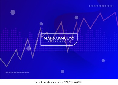 abstract blue gradient curve statistics shapes irregular background landing page wallpaper home screen theme vector illustration eps 10