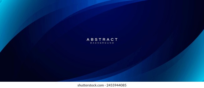 Abstract blue gradient curved background. Modern banner template design. Futuristic technology concept. Suit for presentation, business, brochure, corporate, poster, website, flyer, cover