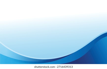  Abstrato Azul gradiente curvo quadro borda modelo negócio no branco Fundo.Dinâmico gradiente ondas azuis fluindo decoração