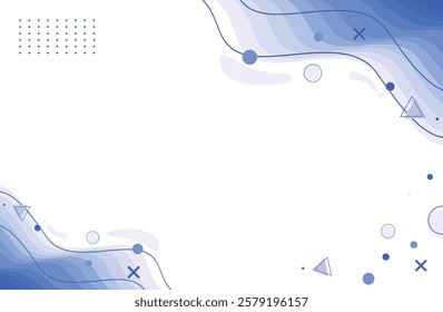 Abstract blue gradient curved wave background EPS.10