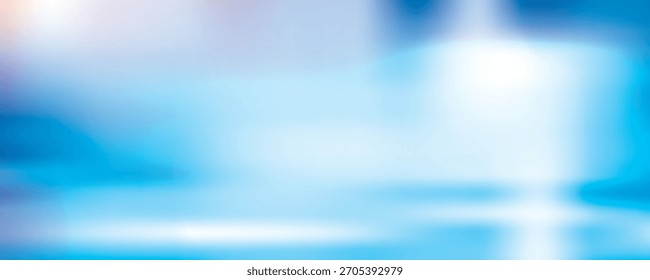 Abstrakter, blauer Farbverlauf-Bildschirmhintergrund. Minimaler blauer Farbverlauf Digitaler Technologie-Hintergrund. Abstrakter blauer Farbverlauf minimaler Desktop-Hintergrund Vektor
