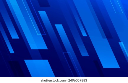 Abstract blue gradient with diagonal lines background. Vector illustration