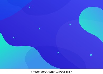 Abstract Blue Gradient Flat Design Background Vector