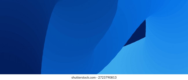 Gradiente azul abstrato com formas que fluem para o design do plano de fundo