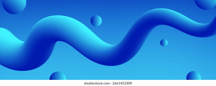 Abstrakte blaue Farbverlauf Flüssigkeit Formen Hintergrund. Ideal für kreative Banner, frische Marketingmaterialien und moderne Webdesigns.