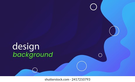 Resumen del fondo de la onda del fluido del gradiente azul. Diseño de fondo moderno. Diseño creativo de banner con formas de onda para la plantilla.