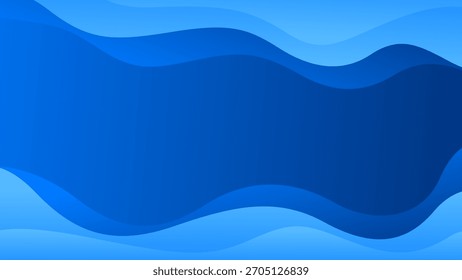 Fondo de onda de fluido de gradiente azul Abstractas. Moderno Fondo de pantalla dinámico. Fondo de Anuncio de Plantilla para ventas, anuncios, negocios, redes sociales, presentaciones, Web, páginas y más