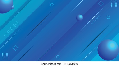 ABSTRACT BLUE GRADIENT GEOMETRIC BACKGROUND